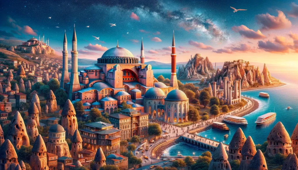 Turkey Illustration - top ten most visited countries in the world