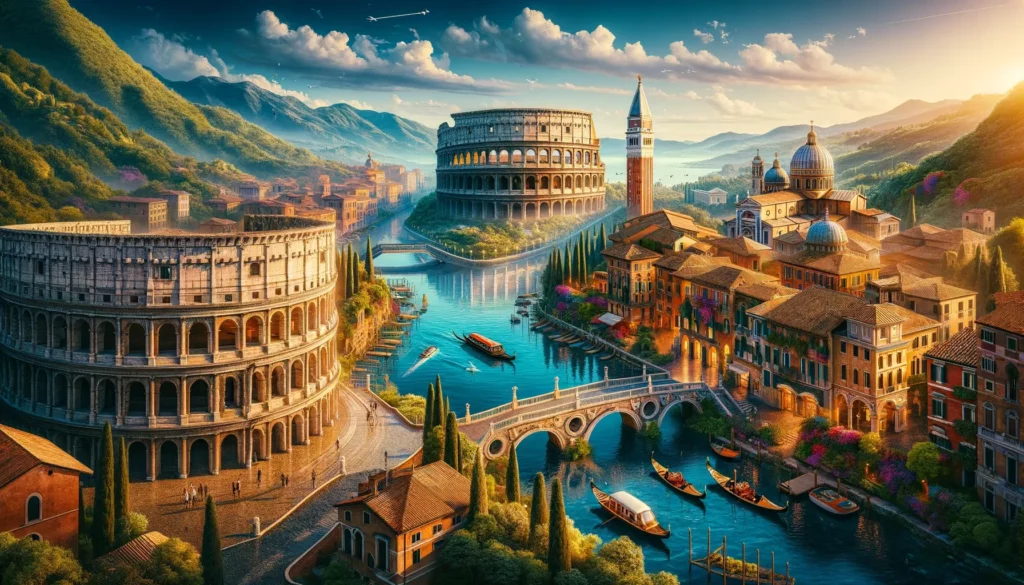 Italy Illustration - top ten most visited countries in the world